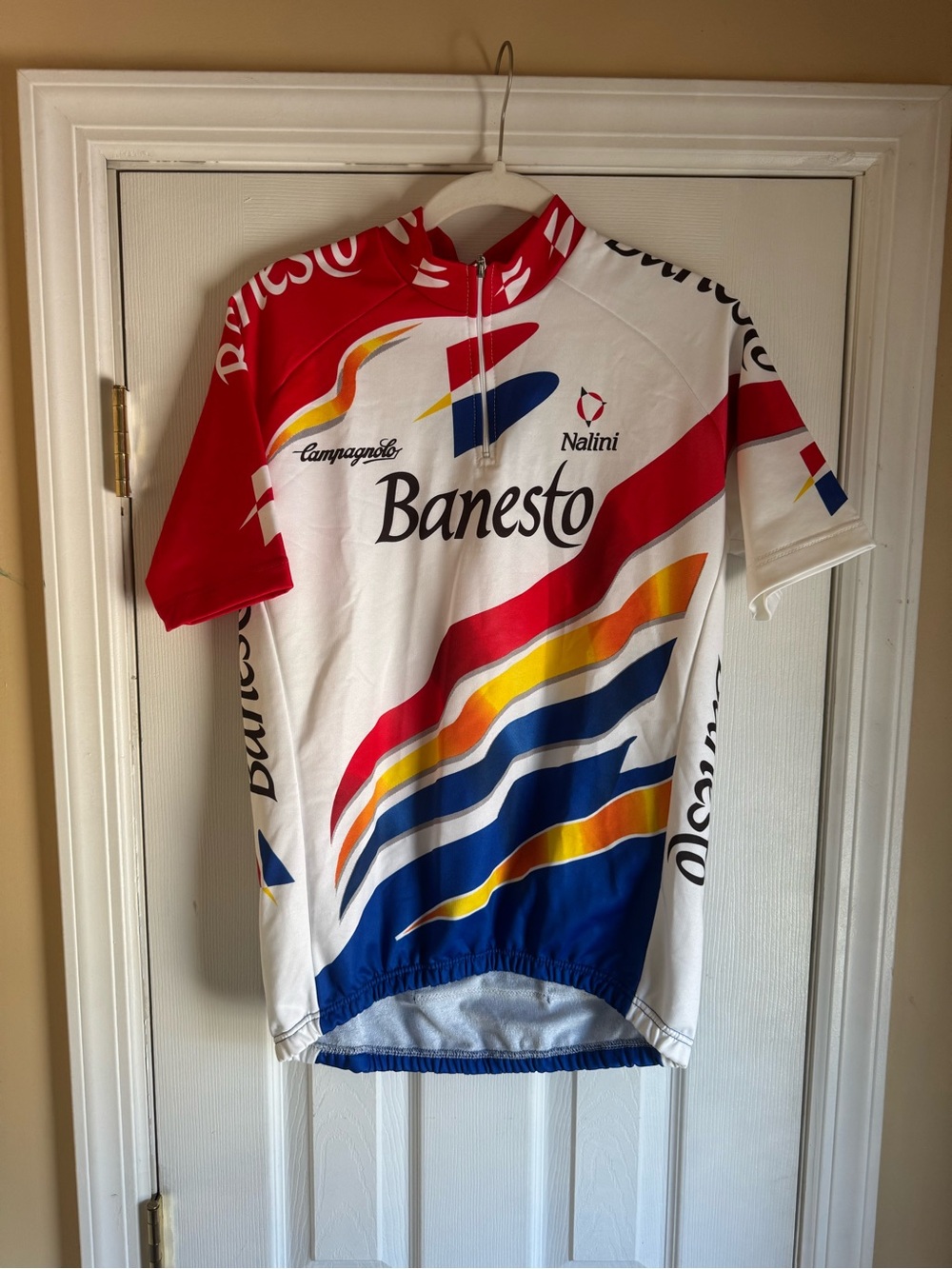 vintage Nalini Banesto cycling jersey from the 1990s